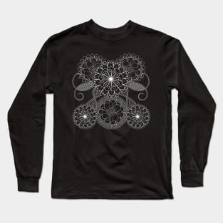 Minimalist Flowers-Mandala Flower Long Sleeve T-Shirt